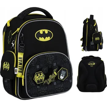 Školní batoh ŠKOLNÍ BATOH BATOH PRO CHLAPCE PRO 1.-3. KITE ČERNÝ S DRAKEM DC BATMAN