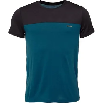 Pánské tričko Pánské merino triko Devold CLASSIC LINEAR XXL Modrá, Černá