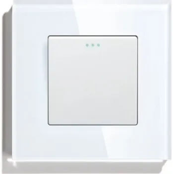 vypínač SPÍNAČ SVĚTLA 1K JEDNODUCHÝ SKLENĚNÝ KLÁVESOVÝ KLASICKÝ VYPÍNAČ