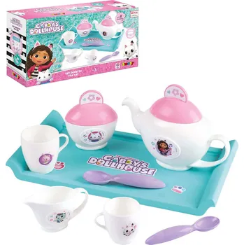 Hračka SMOBY Čajový set dětské barevné nádobíčko s tácem Gabbys Dollhouse | 21