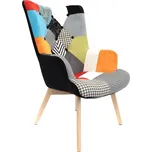 Nábytek Pegas Křeslo ušák Helsinki multicolor patchwork
