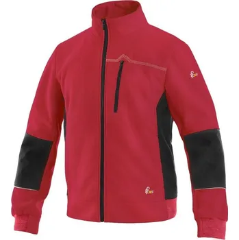 pracovní mikina CXS Mikina TEXAS, pánská, červeno - černá, vel. 3XL