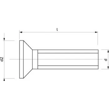 Šroub Šroub se zápustnou hlavou s křížovou drážkou 5 x 100 mm Zn