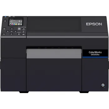 Tiskárna štítků Epson ColorWorks D6500 (Ae) C31CL91102, barevná tiskárna štítků, cutter, disp., USB, Ethernet, black