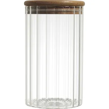 Sklenice Nábytek Pegas Žebrovaná sklenice na skladování 700 ml