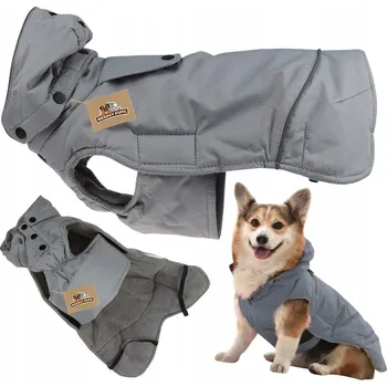 Moto bunda Ubranko dla psa na zimę ciepła kurtka nepromokavá odepínací kapuce S