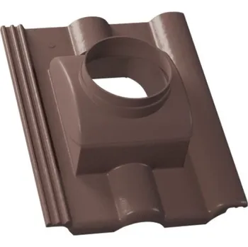 Střecha Taška KM BETA Beta odkouření turbokotle Brilliant – hnědá