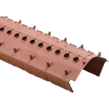 Větrací pás HPi s kartáčem šířka 220 mm, kartáč 60 mm délka 1 m černá