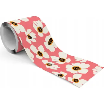 Fototapeta Samolepicí Dekorativní Bordura pro děti Bílé KVĚTINY Rostliny Příroda