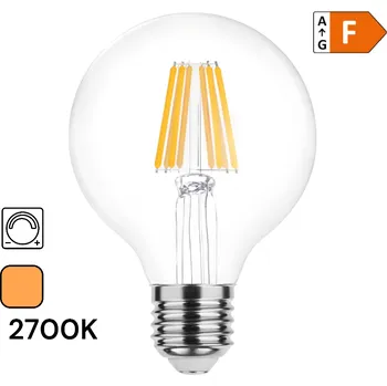 Žárovka LED žárovka Globe G80, 8W, E27, 2700K teplá bílá, 750lm