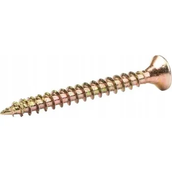 Vrták Tvrzený vrut do PVC a dřeva UC 5,0x70 mm 9 ks Koelner