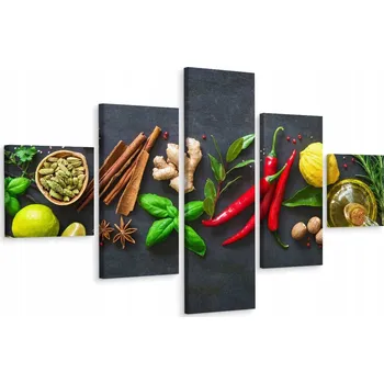 Obraz Vícedílný obraz Svěží koření BYLINKY 3D 200x120