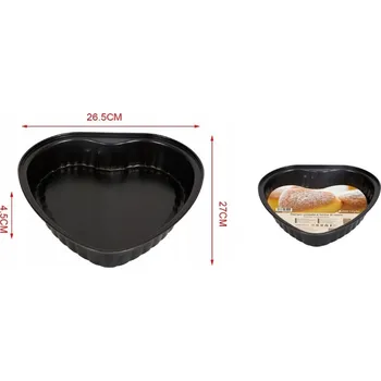 Plech na pečení Forma na pečení ve tvaru srdce KMT 10 x 12 cm