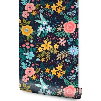 Fototapeta Tapeta do obýváku Barevné KVĚTY Listy Příroda