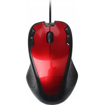 Myš Ergonomická červená myš USB