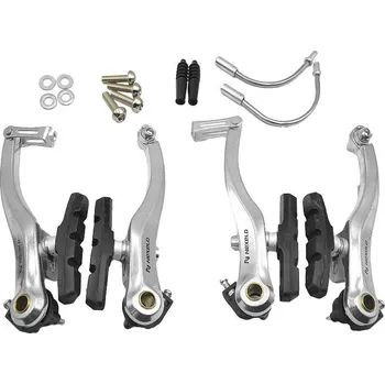 Brzda na kolo NEXELO ČELISTI BRZDOVÉ ALU STŘÍBRNÉ