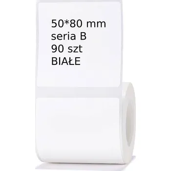Speciální papír NIIMBOT Samolepky 50x80 mm 90 kusů BÍLÉ Etikety pro tiskárny řady B