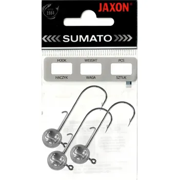 Rybářský háček Jigová hlavička Jaxon Sumato Black Slim, velikost háčku 1/0, 6 g