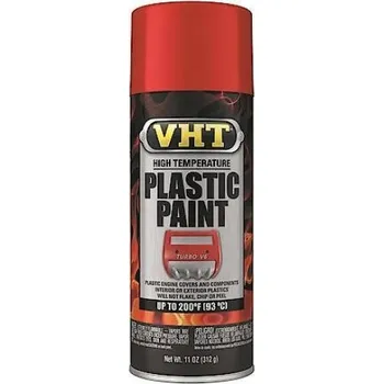 VHT Plastic Paint, lesklá červená, 325ml