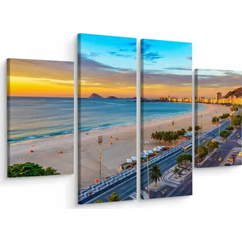 Obraz Obraz 4dílný Brazílie Pláž Oceán Efekt 200x150