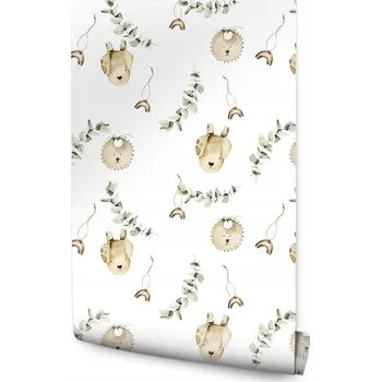 Fototapeta Tapeta v roli pro děti LISTY Eukalyptu Příroda Medvídci Zvířátka