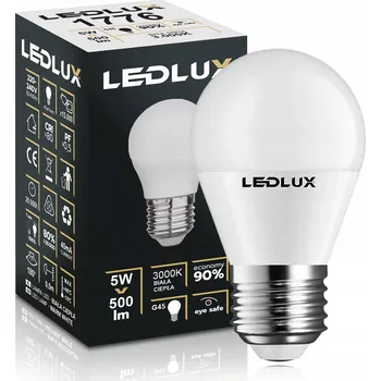Žárovka LED žárovka E27 LEDLUX 5 W 510 lm teplá bílá kulatá