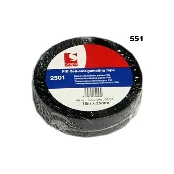 Auto elektroinstalace páska vulkanizační 25mmx10m černá