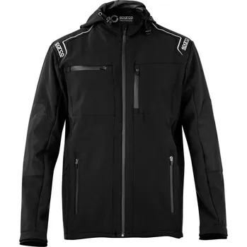 Pánská softshellová bunda Sparco pracovní softshell bunda Seattle, barva: černá, velikost: XXL