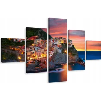 Obraz Vícedílný obraz MOŘE Budovy Panorama 3D 250x150