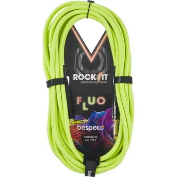 Bespeco ROCKIT FLUO Yellow 6 m Right Angle + prodloužená záruka 3 roky