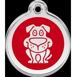 Známka Red Dingo Pes červená velikost známky S - 20 mm