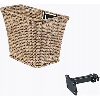 Košík na láhev Přední košík na kolo Basil Bremen Rattan Look FM+FM Držák na představec seagrass