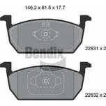 Sada brzdových destiček, kotoučová brzda BENDIX Braking BPD1607