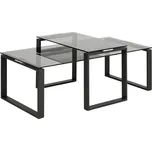 ACTONA Sada 2 konferenčních stolků Katrine kouřové