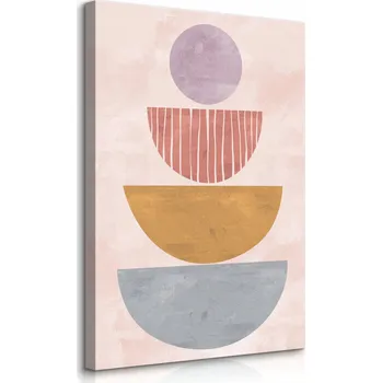 Obraz OBRAZ NA PLÁTNĚ ABSTRAKCE JAPONSKÝ STYL BOHO MINIMALISMUS 60x90