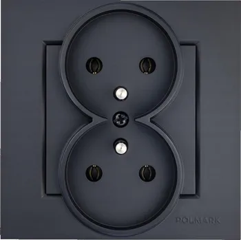 Elektrická zásuvka Elektrická Zásuvka nástěnná Polmark černá