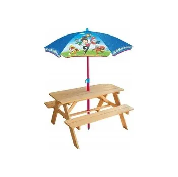 Dřevěná hračka Stolek s lavičkou pro děti Fun House Věk 3+