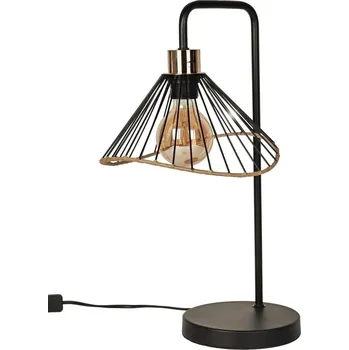Lampička Intesi Stolní lampa Anel černá/ratan