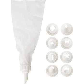 Cukrářský sáček a zdobicí špičky 26 cm 10 ks