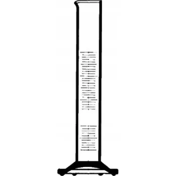 Odměrný válec skleněný 2000 ml, hnědá stupnice