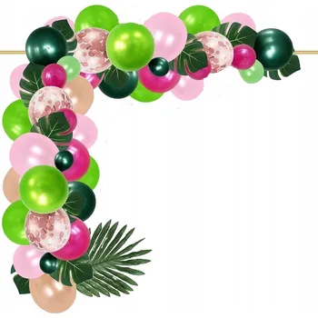 Balónek BALÓNKY girlanda RŮŽOVÁ oblouk Aloha HAWAJSKÁ párty