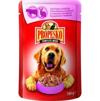 PROPESKO Dog hovězí a králičí, kapsa 100 g