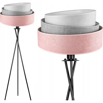 Stojací lampa Stojací lampa trojnožka s RŮŽOVÝM stínidlem #824