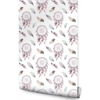 Tapeta Vliesová tapeta Muralo 53 cm x 10 m, bílo-růžová