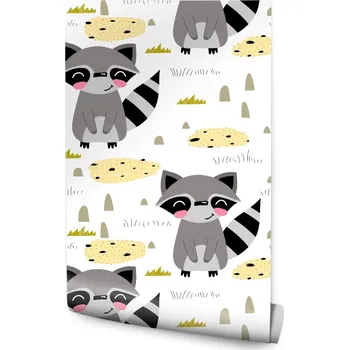 Fototapeta Tapeta pro děti – mývalové, veselá zvířátka