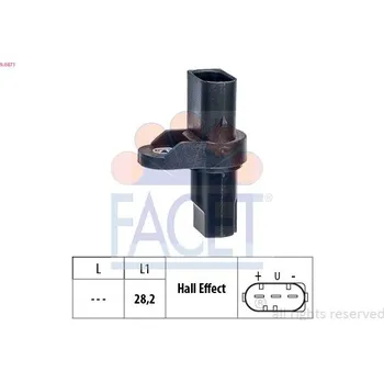 Čidlo automobilu Snímač, poloha vačkového hřídele FACET 9.0471