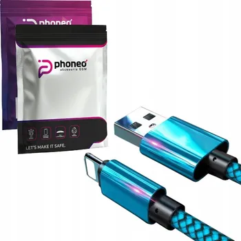 Datový kabel Kabel Phoneo USB - Apple Lightning 2 m modrý