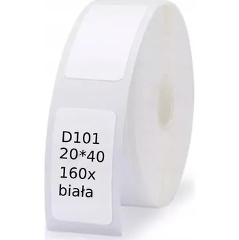 Speciální papír Termální štítky NIIMBOT Samolepky 20x40mm 160ks BÍLÉ pro tiskárny D101