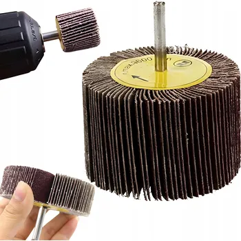 Příslušenství k brusce Lamelový kotouč s dříkem pro čištění nábojů a broušení 40x40 P60