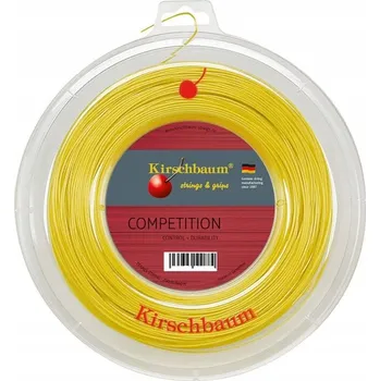 Struna na výplet tenisové rakety Tenisový výplet Kirschbaum COMPETITION 1,35 mm / 200 m žlutý